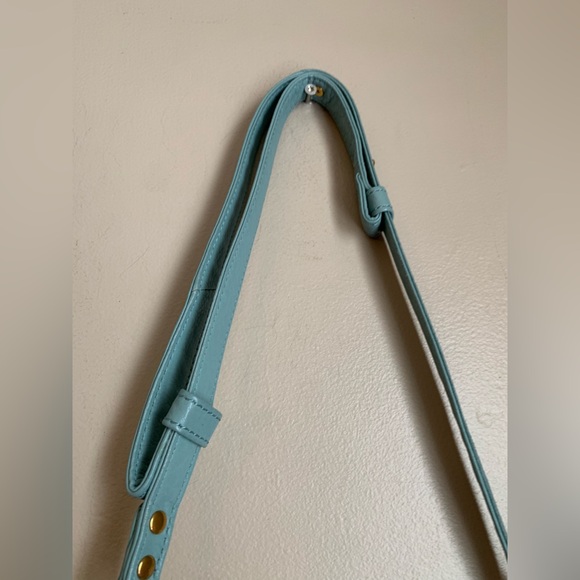 Hobo Teal Pier Leather Purse Small Crossbody Lightweight Bag Adjustable Strap - Picture 4 of 14